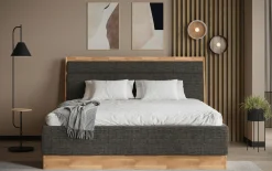 MONDO Polsterbett grau