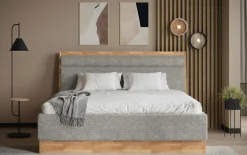 MONDO Polsterbett grau