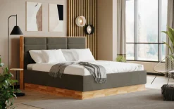 MONDO Polsterbett grau