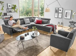 MONDO Polstergarnitur grau