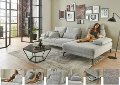 MONDO Polstergarnitur grau