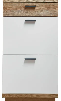 MONDO Schuhschrank braunweiß