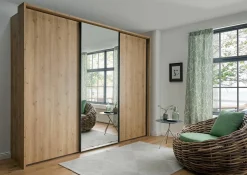 MONDO Schwebetürenschrank braun