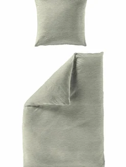 MONDO Seersucker-Bettwäsche grün