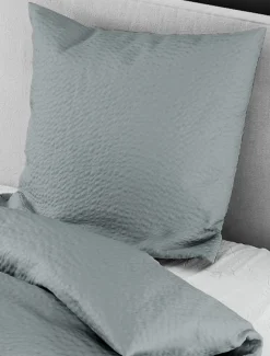 MONDO Seersucker-Bettwäsche grau