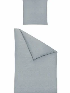 MONDO Seersucker-Bettwäsche grau