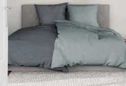 MONDO Seersucker-Bettwäsche schwarz