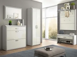 MONDO Stand-Mehrzweckschrank silberfarben