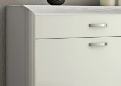 MONDO Stand-Schuhschrank silberfarben