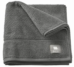 Musterring Handtuch grau