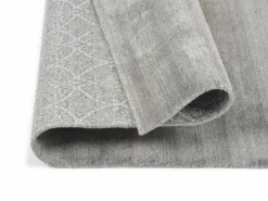 Musterring Handwebteppich silberfarben