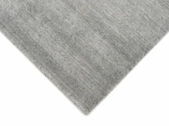 Musterring Handwebteppich silberfarben