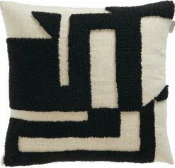 Musterring Kissenhülle schwarz