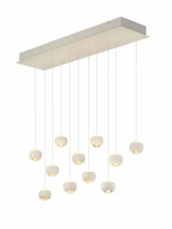 Musterring LED-Pendelleuchte 11flg weiß