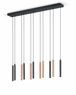 Musterring LED-Pendelleuchte 11flg schwarz