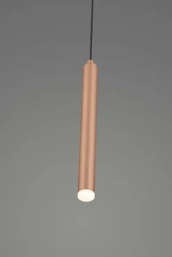 Musterring LED-Pendelleuchte 1flg braun