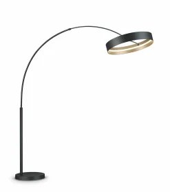 Musterring LED-Stehleuchte 1flg schwarzgoldfarben