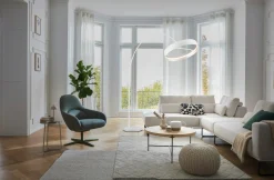 Musterring LED-Stehleuchte 1flg weiß