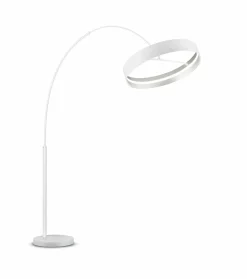 Musterring LED-Stehleuchte 1flg weiß