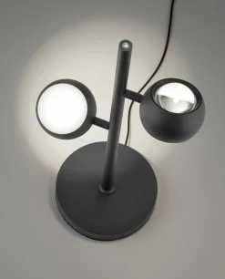 Musterring LED-Tischleuchte 2flg schwarz