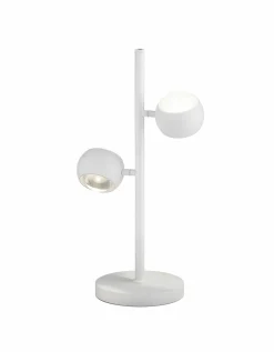 Musterring LED-Tischleuchte 2flg weiß