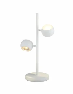 Musterring LED-Tischleuchte 2flg weiß