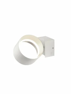 Musterring LED-Wandleuchte 1flg weiß