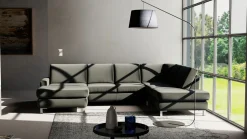 Musterring Polstergarnitur grau