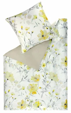 Musterring Satin-Bettwäsche gelb