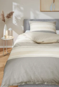 Musterring Satin-Bettwäsche grau