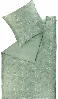 Musterring Satin-Bettwäsche grün