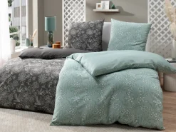 Musterring Satin-Bettwäsche grün