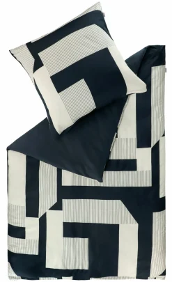 Musterring Satin-Bettwäsche schwarz