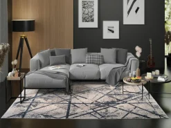 Musterring Webteppich modern beigeblau