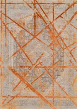 Musterring Webteppich modern grauorange