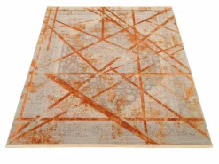 Musterring Webteppich modern grauorange