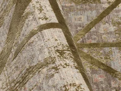 Musterring Webteppich modern beigebraungrün