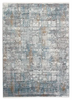 Musterring Webteppich modern graublau