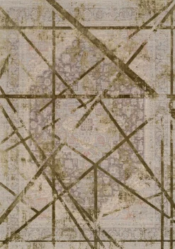 Musterring Webteppich modern braungrün