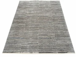 Musterring Webteppich modern beigeschwarz