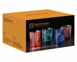 Nachtmann 4er Becherset Colori blaugrünrotbraun