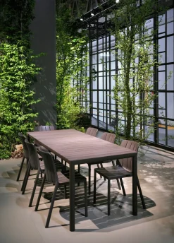 NARDI Ausziehtisch grau