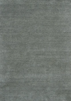 Nord Süd Handknüpfteppich grau