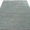 Nord Süd Handknüpfteppich grau