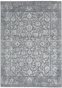 Nord Süd Webteppich Modern grau