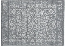 Nord Süd Webteppich Modern grau