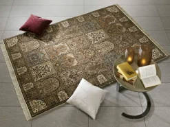 OCI Handknüpfteppich beigemehrfarbig