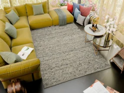 OCI Handwebteppich braunweißbeige