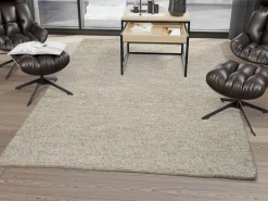 OCI Handwebteppich braunweiß