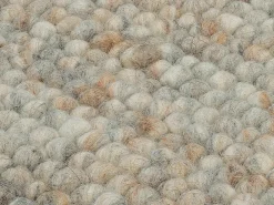 OCI Handwebteppich braunweiß